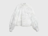 Блузка с принтом O'STIN x Яндекс Книги, Белый