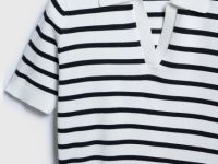 Джемпер-поло с коротким рукавом, Белый