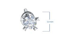 Пусеты из серебра э0612пс01199000