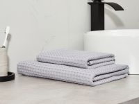 Полотенце вафельное Lorgo, серое