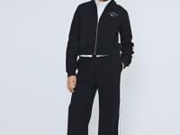 Толстовка на молнии для девочек, Черный