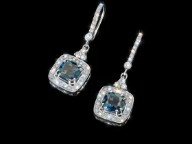 Серьги из серебра с и топазами э0671сг04250361_white