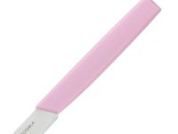 Столовый кухонный нож Okroshka Salad 11 см, 5cr15mov, рукоять пластик, розовый