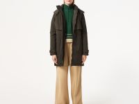 Женская парка Lacoste свободного кроя с капюшоном