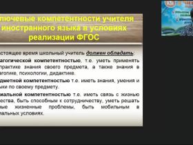 Вебинар "Профессиональные компетентности педагога: теория и практика преподавания английского языка для детей с ОВЗ"