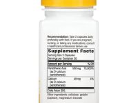 Nature's Way, пантотеновая кислота, витамин B5, 250 мг, 100 капсул