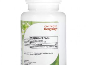 Zahler, Витамин D3, улучшенная формула D3, 50 мкг (2000 МЕ), 120 мягких таблеток