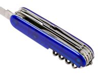 Нож перочинный Victorinox Huntsman, сталь X55CrMo14, рукоять Cellidor®, синий, 15 функций, 91мм