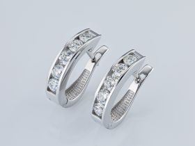 Серьги из белого золота э4712сг03135900