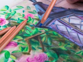 Карандаш профессиональный акварельный "Белые ночи" №324, хинакридон розовый