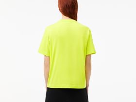 Женская футболка Lacoste свободного кроя из мягкого хлопка