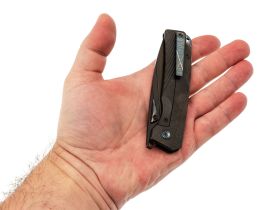 Складной нож TuoTown Themis DLC, сталь T14N, рукоять Black Crystal Ti