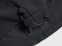 Утеплённая куртка с капюшоном, Черный