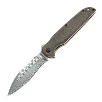 Нож складной Hikari, HK108ACM, сталь AUS-8, серый