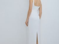 Платье миди, Белый