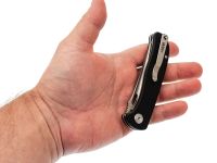 Складной нож Dr.Tech W3898GB, сталь D2, рукоять G10, черный