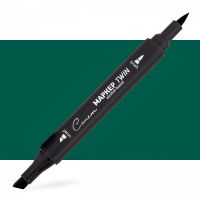 Маркер спиртовой Сонет "TWIN Brush" Зеленый мох