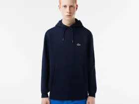 Мужское худи Lacoste классического кроя с флисом
