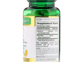 Nature's Bounty, Витамин C с шиповником, 1000 мг, 100 капсул, покрытых оболочкой