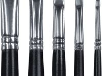 Кисть белка №10 плоская Альбатрос "Мастер" короткая ручка