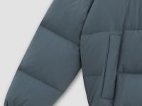 Пуховик с воротником-стойкой