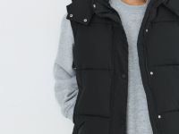 Жилет с капюшоном, Черный