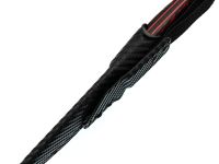 Нож Стрела, сталь Elmax, рукоять карбон, черно-красный