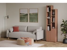 Стеллаж Матис 2-57x213 Терракотовый