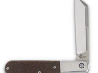 Складной нож Queen Cutlery Large Sheepsfoot Barlow, сталь M390, рукоять микарта, коричневый