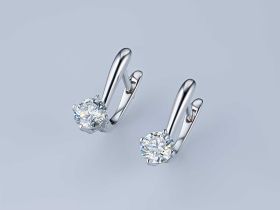 Серьги из белого золота э4712сг04200689