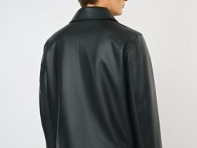 Куртка из искусственной кожи, Черный