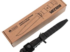 Тактический нож Kizlyar Supreme Vector SW, сталь AUS-8, рукоять Kraton