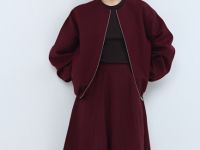 Юбка миди А-силуэта, Фиолетовый