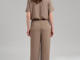 Брюки-палаццо с эластичным поясом