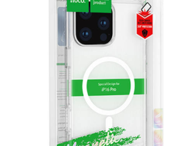 Чехол-накладка Hoco Magnetic Series Airbag Anti-fall Protective Shell для iPhone 16 Pro Max силиконовый (прозрачный)