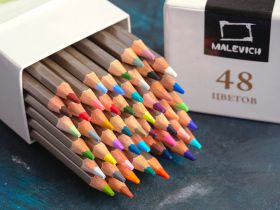 Набор профессиональных цветных карандашей Малевичъ GrafArt PRO, 48 цветов