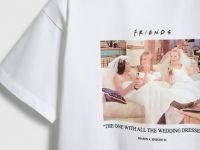 Футболка с принтом Друзья, Белый