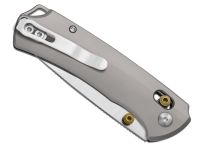 Складной нож Kizer T1 CD, сталь M390, рукоять титан, серый