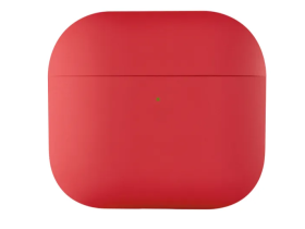 Чехол Silicone Case для AirPods 3 силиконовый (красная камелия)