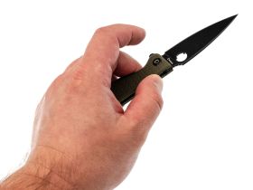 Складной нож Daggerr Piranha olive BW DL, сталь 8Cr14MoV, рукоять FRN