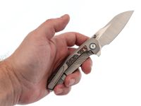 Складной нож Remette Kestrel, сталь S35VN, рукоять алюминий, серый/красный
