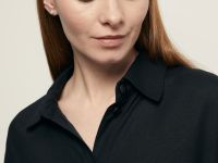 Платье А-силуэта с поясом на кулиске