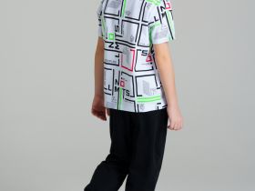 Комплект трикотажный для мальчиков: фуфайка (футболка), брюки