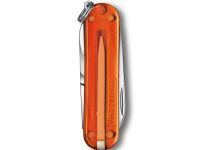 Нож перочинный Victorinox Classic SD Colors, Fire Opal, оранжевый полупрозрачный, 7 функций, 58мм