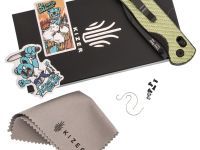 Складной нож Kizer Drop Bear, сталь Nitro-V, рукоять G10/карбон