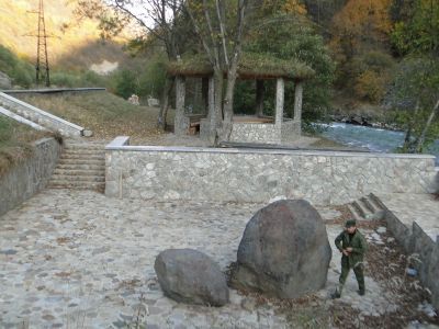 Парк пейзажный с ландшафтным пространством и декоративными лесопосадками