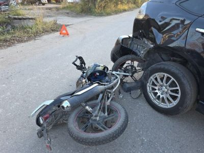 Подросток на мотоцикле пострадал в ДТП в Чульмане
