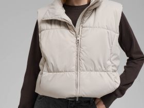 Утепленный жилет с искусственным наполнителем