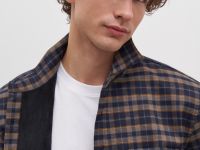 Рубашка с контрастной отделкой