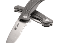 Складной нож CRKT R2402 Ruger Knives Windage™ With Veff Serrations™, сталь 8Cr13MoV Stonewashed Combo Blade, рукоять алюминий